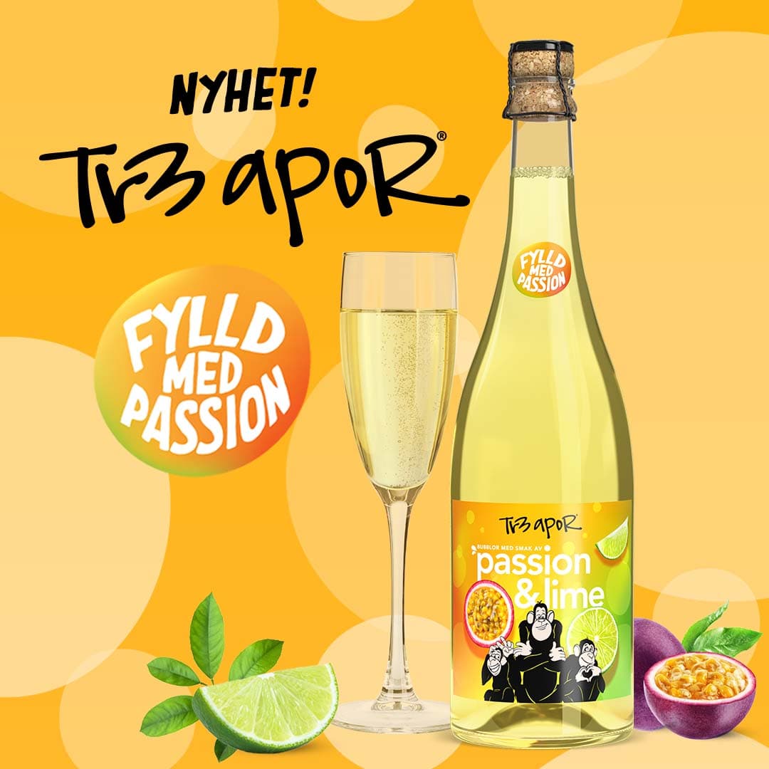 Tr3 Apor Bubbel Passionsfrukt & Lime