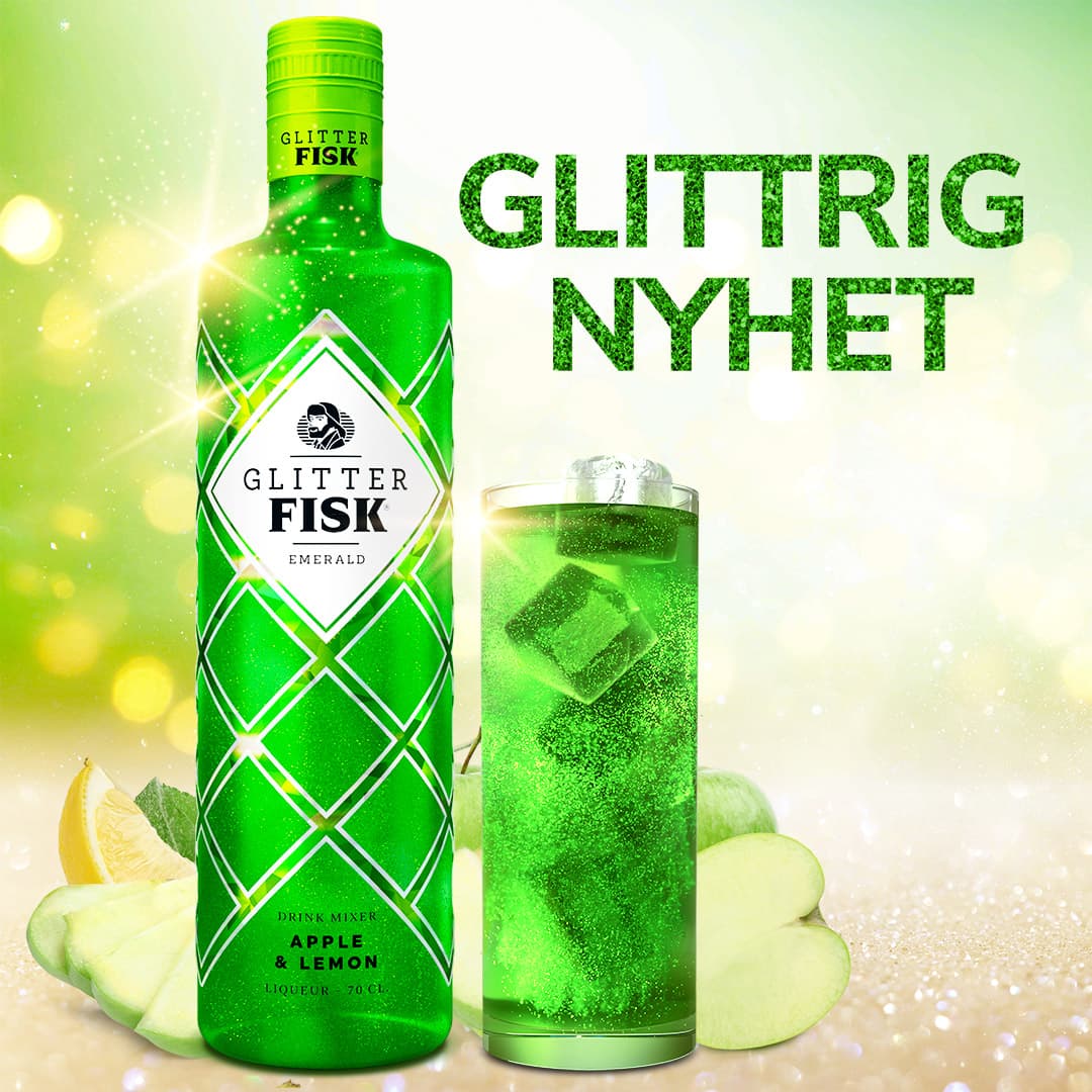Glitter Fisk Emerald Glitter Fisk Emerald