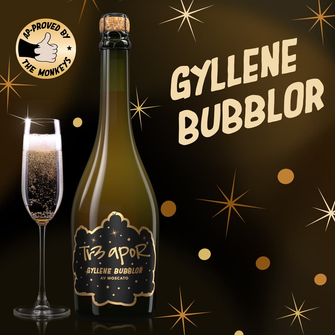 Tr3 Apor Gyllene Bubblor av Moscato Tr3 Apor Gyllene Bubblor av Moscato