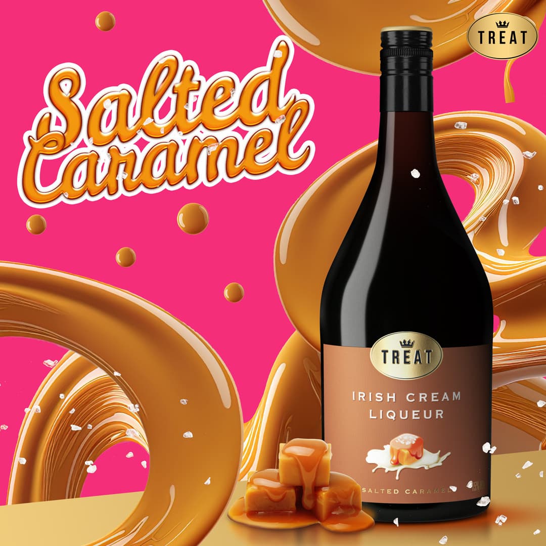 Krämig gräddlikör med salted caramel Krämig gräddlikör med salted caramel